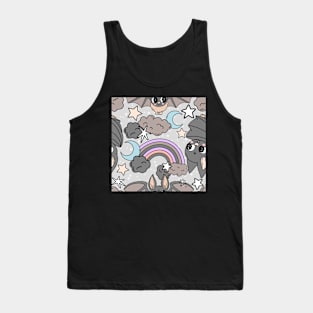 Batty Pastel Goth Night Sky Tank Top